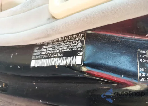 2002 Mercedes-Benz S 430 z USA, uszkodzony, nr VIN WDBNG70J12A294300